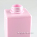 650ml leerer rosa PETG-Plastikquadrat-Shampoo-Flasche